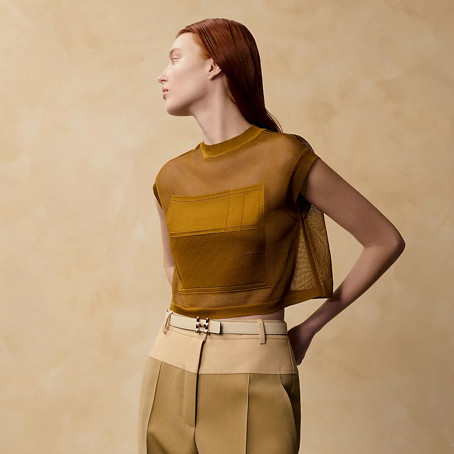 H Infini belt buckle & Hermès sur Mer reversible leather strap 24 mm - Image 3